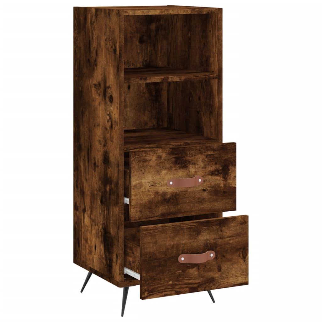 Sideboard Smoked Oak 34.5x34x90 cm Engineered Wood