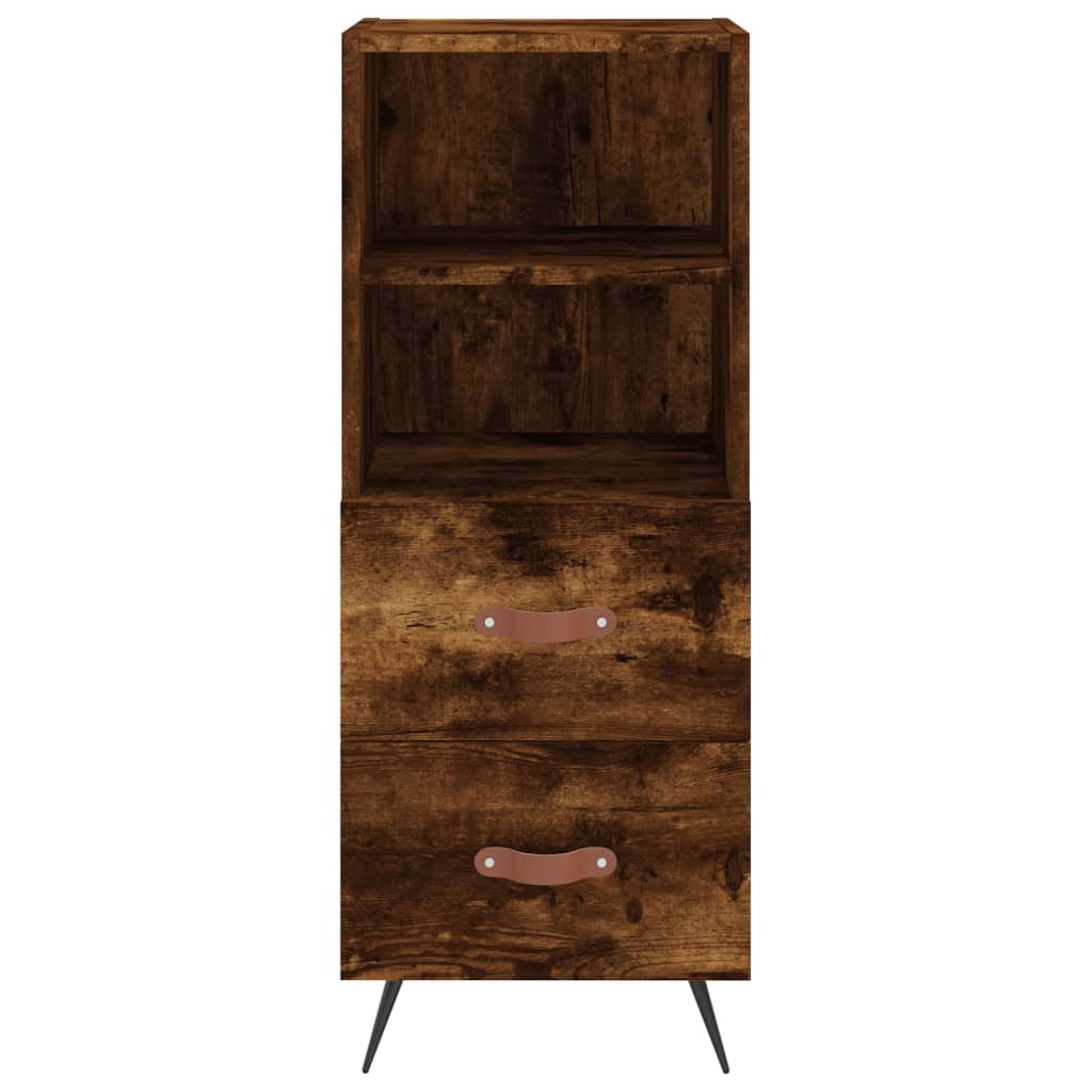 Sideboard Smoked Oak 34.5x34x90 cm Engineered Wood