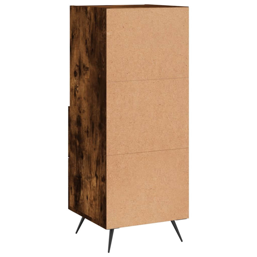 Sideboard Smoked Oak 34.5x34x90 cm Engineered Wood