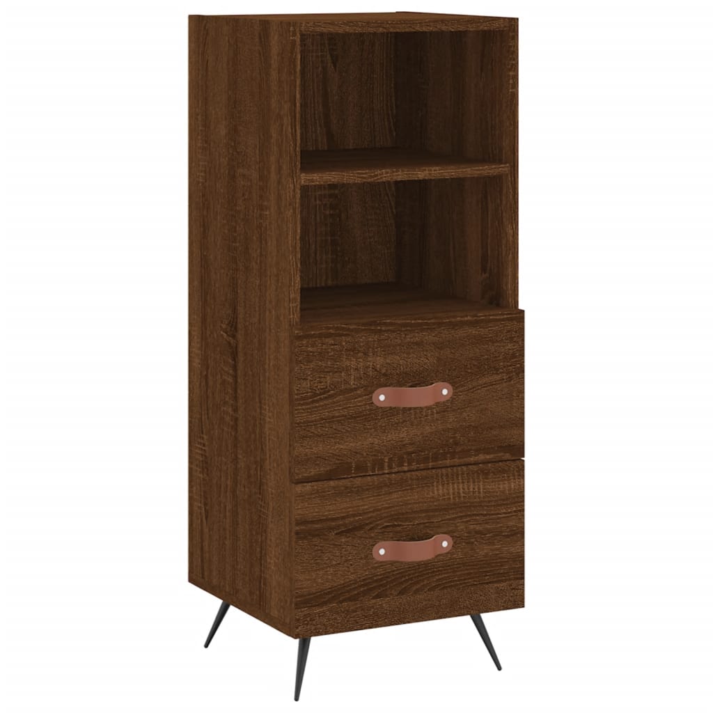 Sideboard Brown Oak 34.5x34x90 cm Engineered Wood
