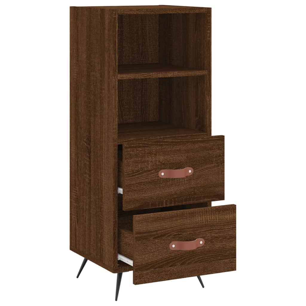 Sideboard Brown Oak 34.5x34x90 cm Engineered Wood