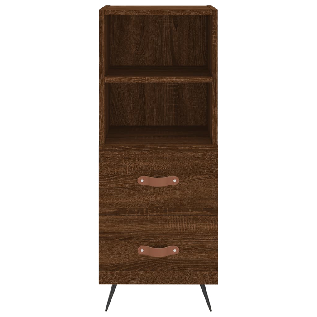 Sideboard Brown Oak 34.5x34x90 cm Engineered Wood