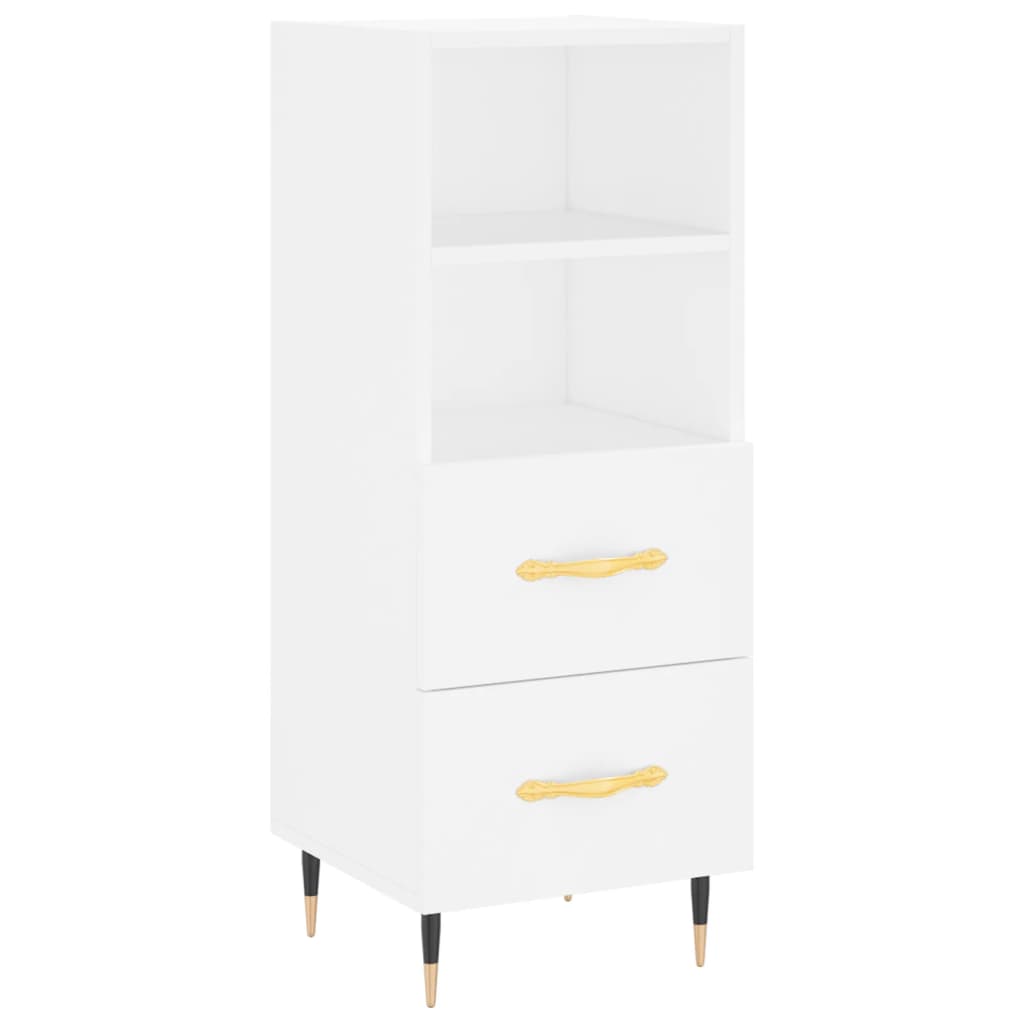 Sideboard White 34.5x34x90 cm Engineered Wood