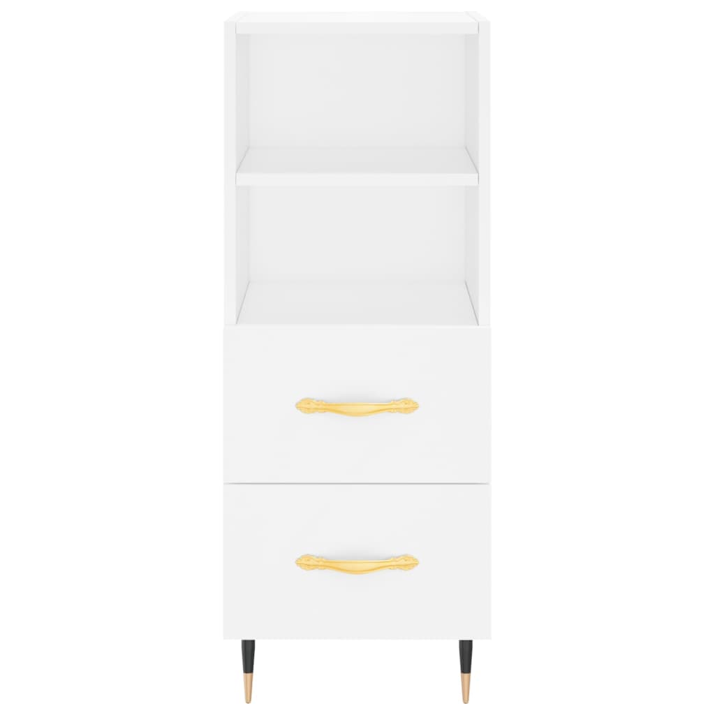 Sideboard White 34.5x34x90 cm Engineered Wood