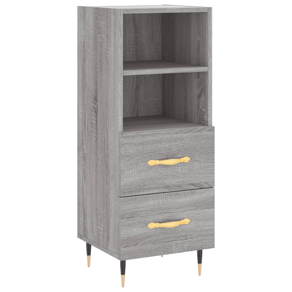 Sideboard Grey Sonoma 34.5x34x90 cm Engineered Wood