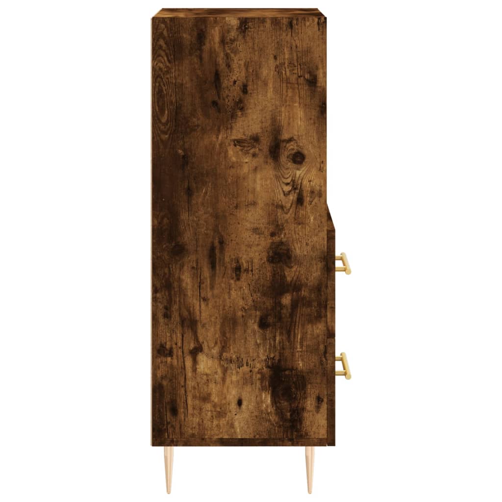 Sideboard Smoked Oak 34.5x34x90 cm Engineered Wood