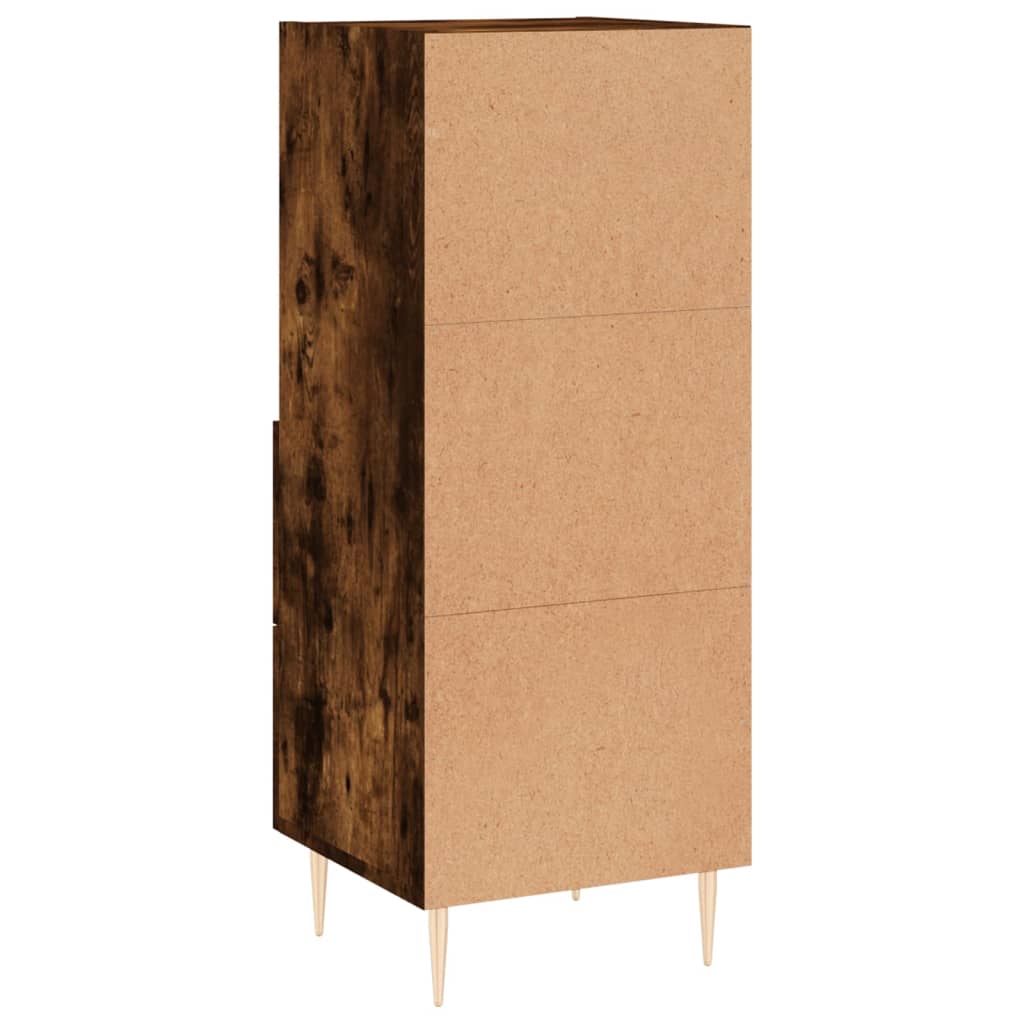 Sideboard Smoked Oak 34.5x34x90 cm Engineered Wood