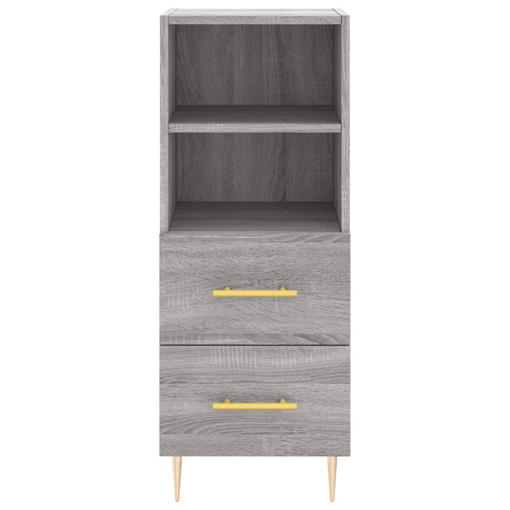 Sideboard Grey Sonoma 34.5x34x90 cm Engineered Wood