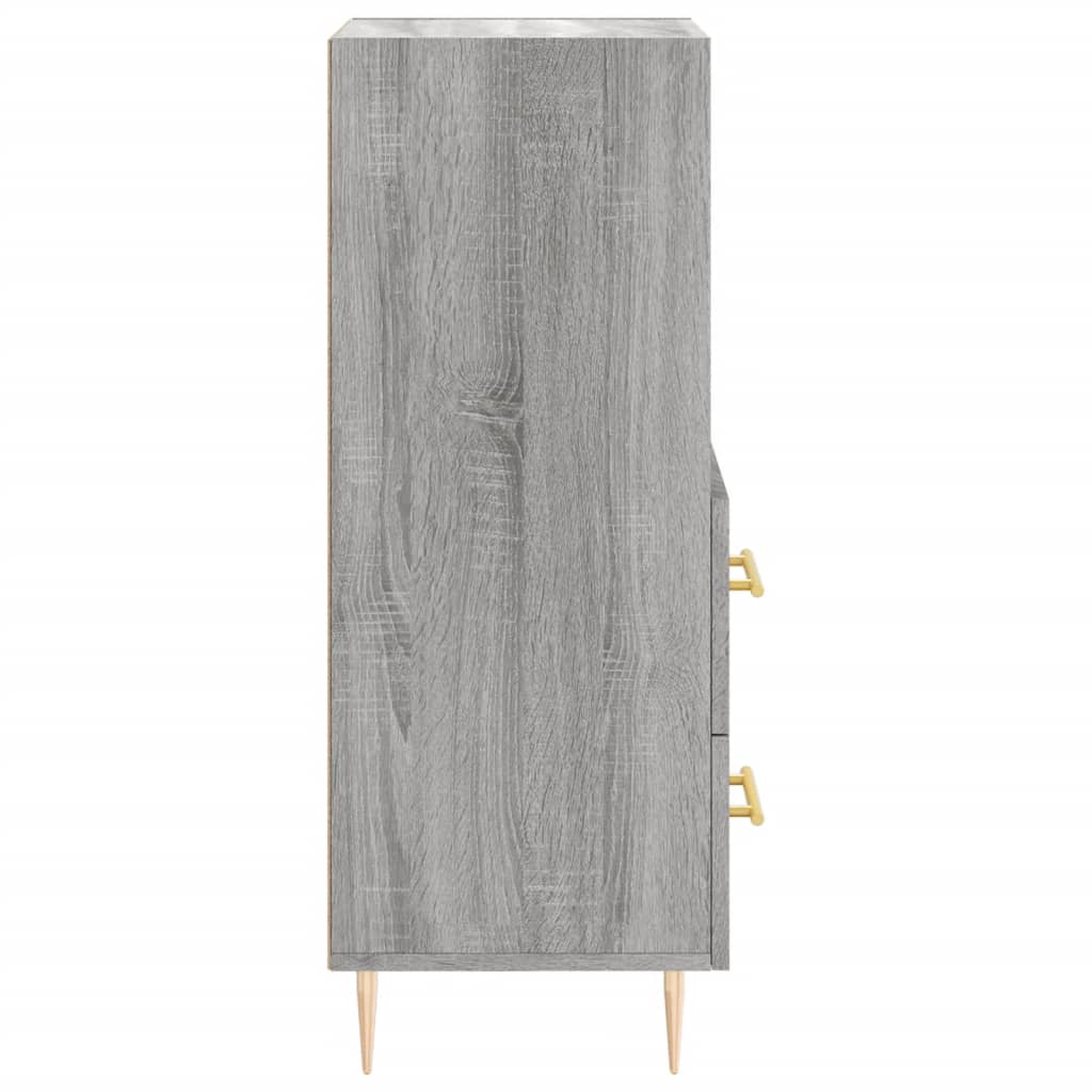 Sideboard Grey Sonoma 34.5x34x90 cm Engineered Wood