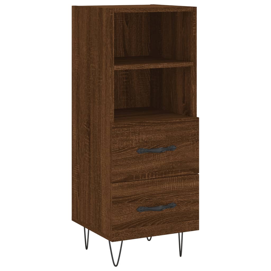 Sideboard Brown Oak 34.5x34x90 cm Engineered Wood