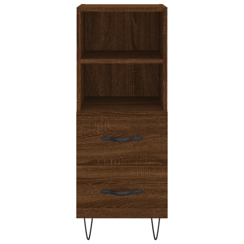 Sideboard Brown Oak 34.5x34x90 cm Engineered Wood