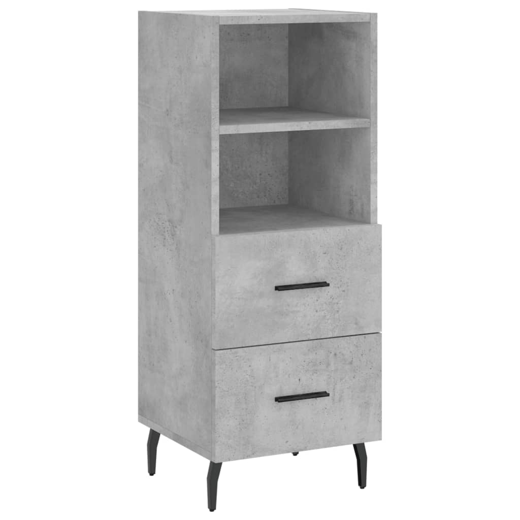 Sideboard Concrete Grey 34.5x34x90 cm Engineered Wood