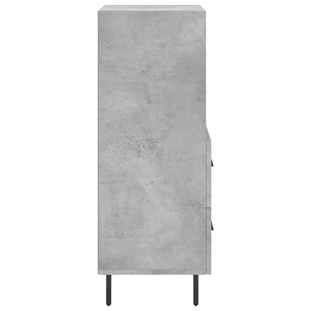Sideboard Concrete Grey 34.5x34x90 cm Engineered Wood