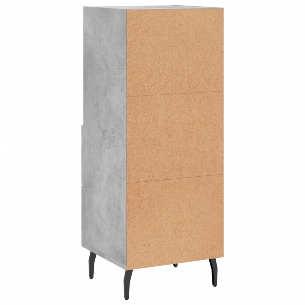 Sideboard Concrete Grey 34.5x34x90 cm Engineered Wood