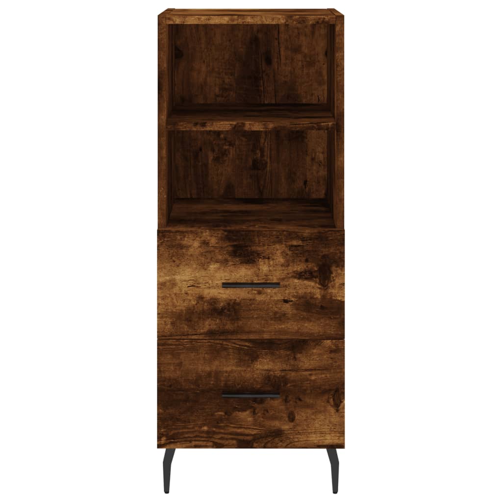 Sideboard Smoked Oak 34.5x34x90 cm Engineered Wood