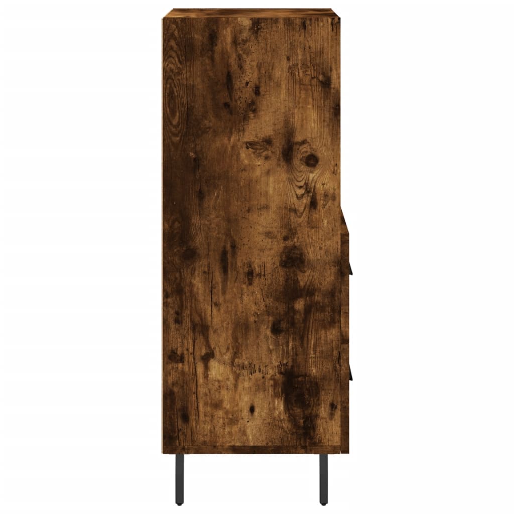 Sideboard Smoked Oak 34.5x34x90 cm Engineered Wood