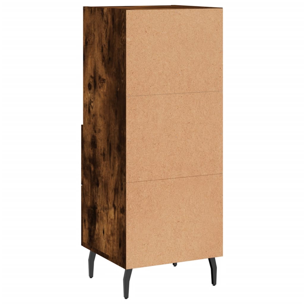 Sideboard Smoked Oak 34.5x34x90 cm Engineered Wood