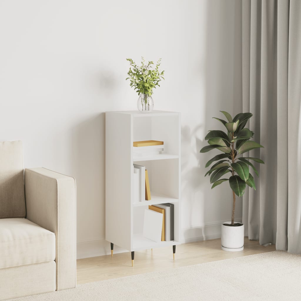 Sideboard White 34.5x32.5x90 cm Engineered Wood