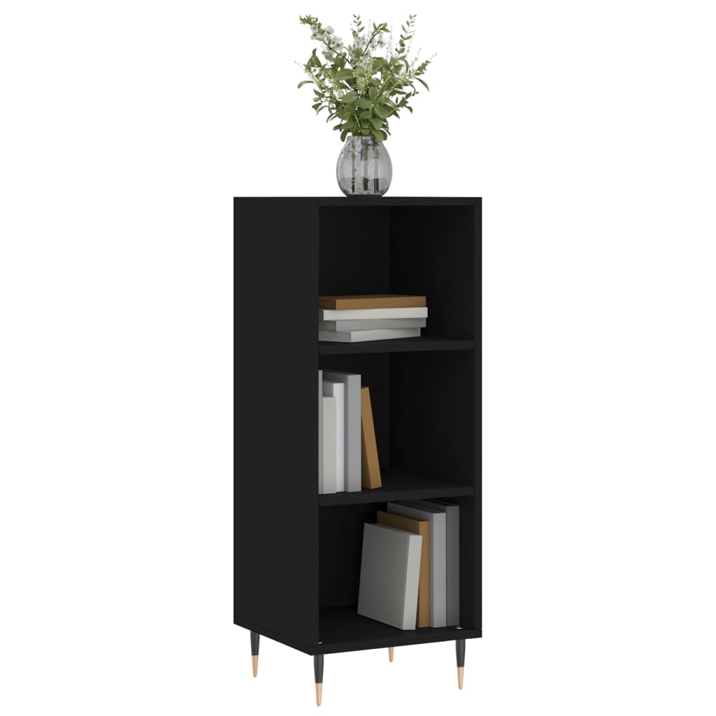Sideboard Black 34.5x32.5x90 cm Engineered Wood