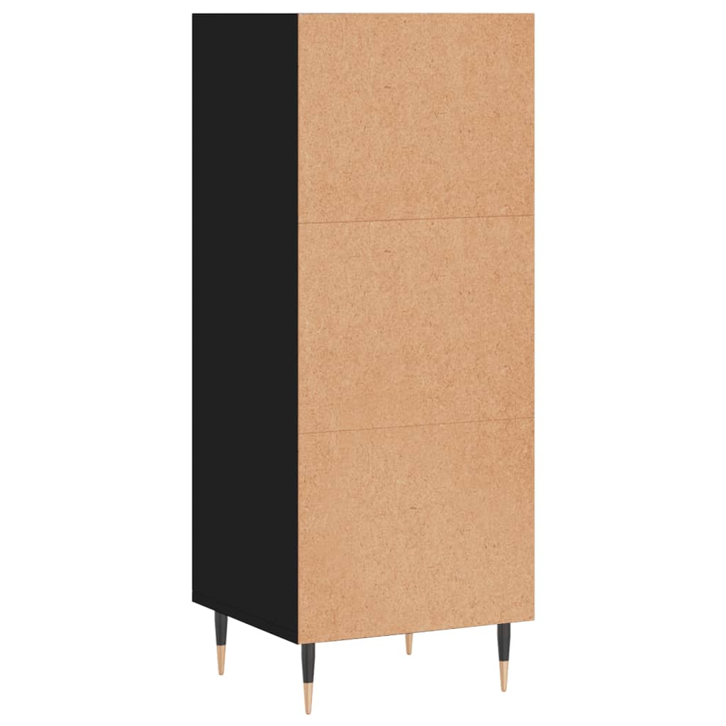 Sideboard Black 34.5x32.5x90 cm Engineered Wood