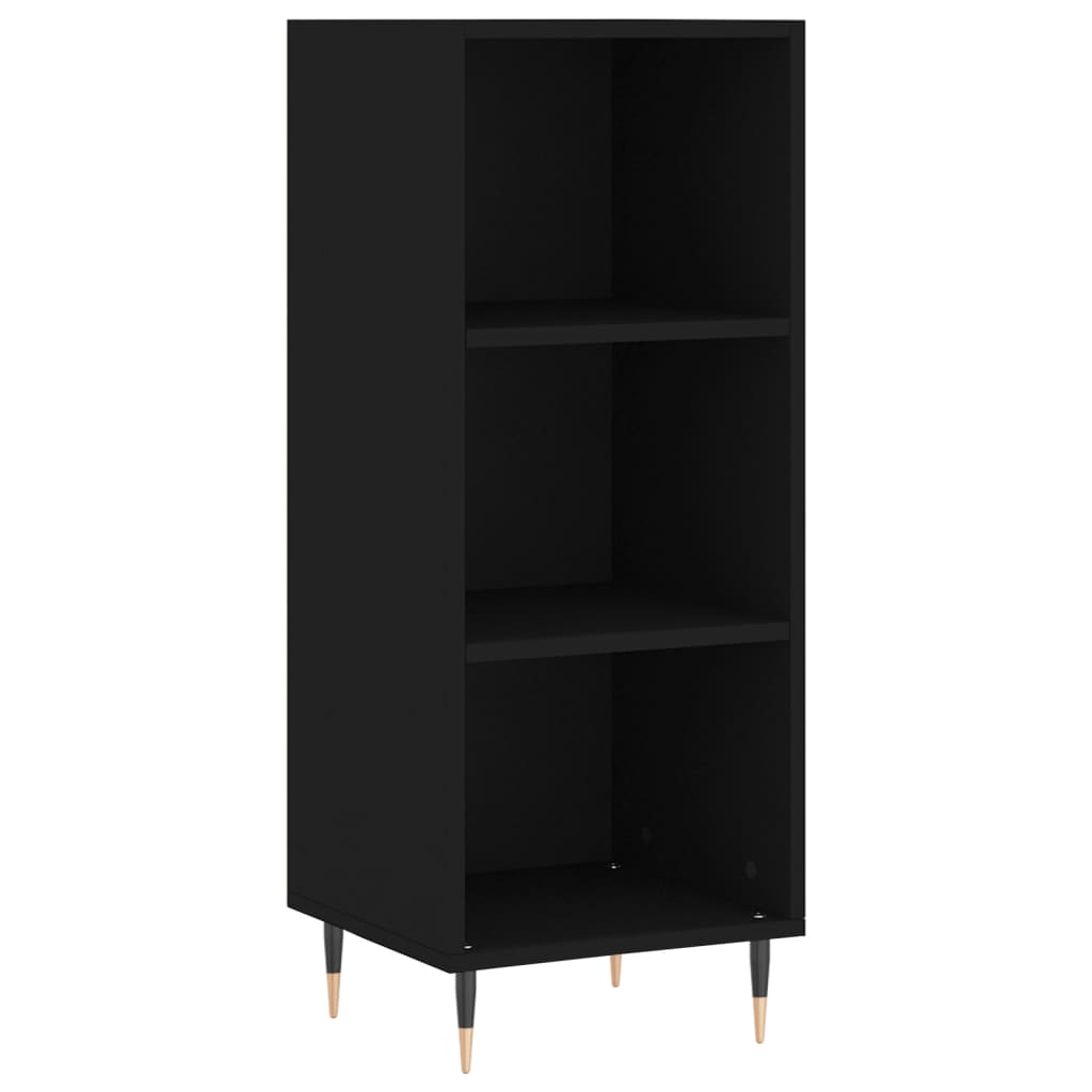 Sideboard Black 34.5x32.5x90 cm Engineered Wood