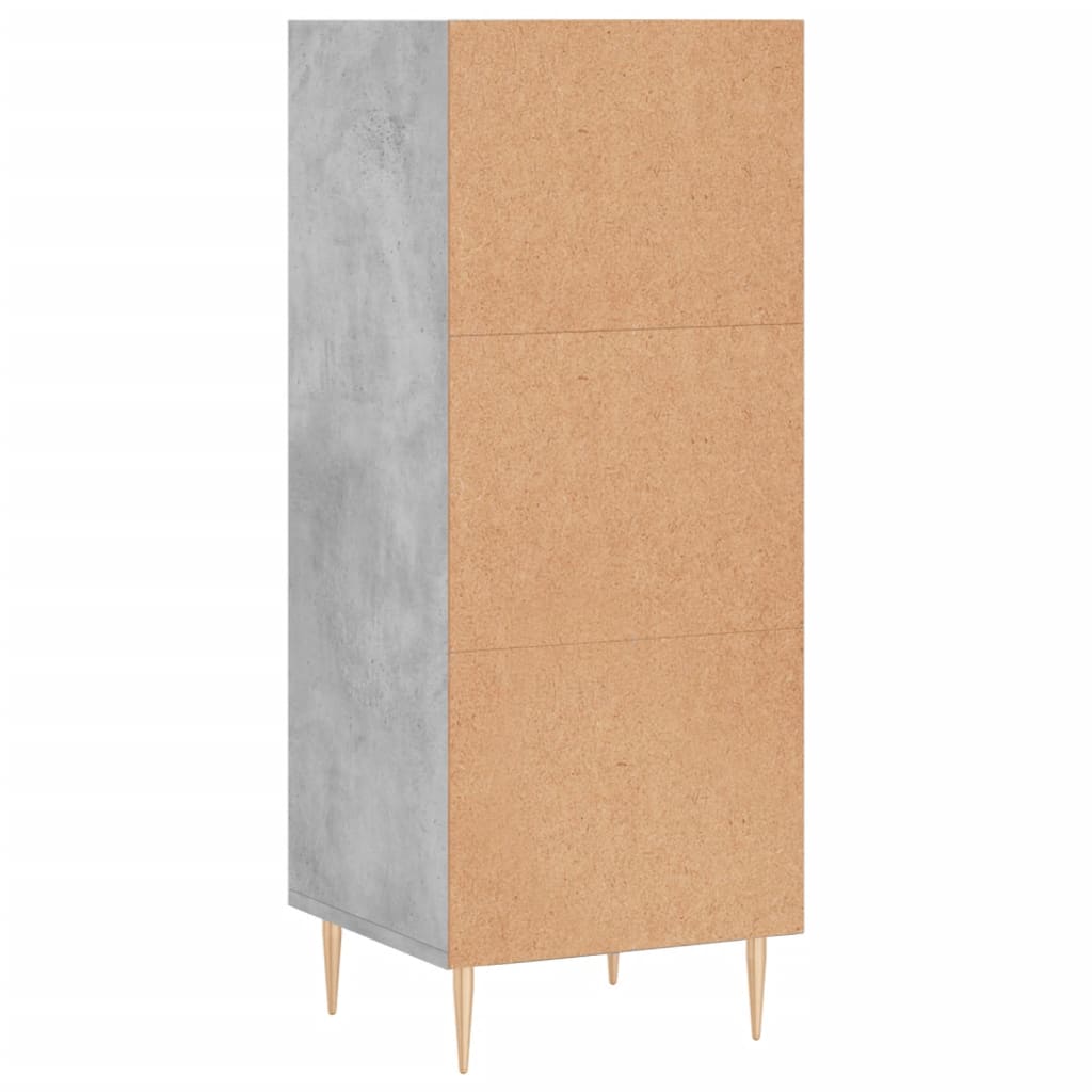 Sideboard Concrete Grey 34.5x32.5x90 cm Engineered Wood
