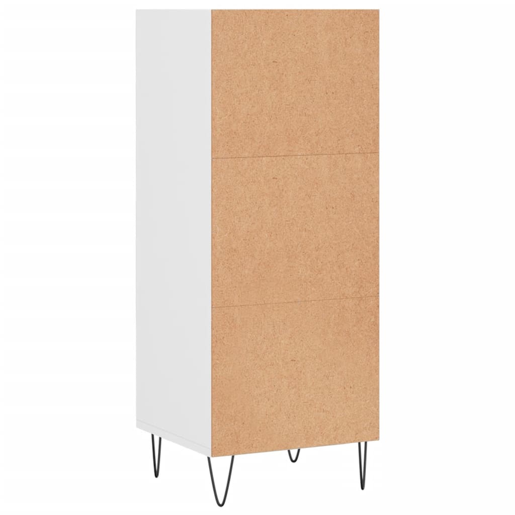 Sideboard White 34.5x32.5x90 cm Engineered Wood
