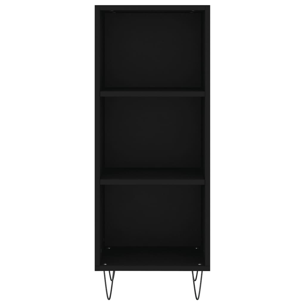 Sideboard Black 34.5x32.5x90 cm Engineered Wood