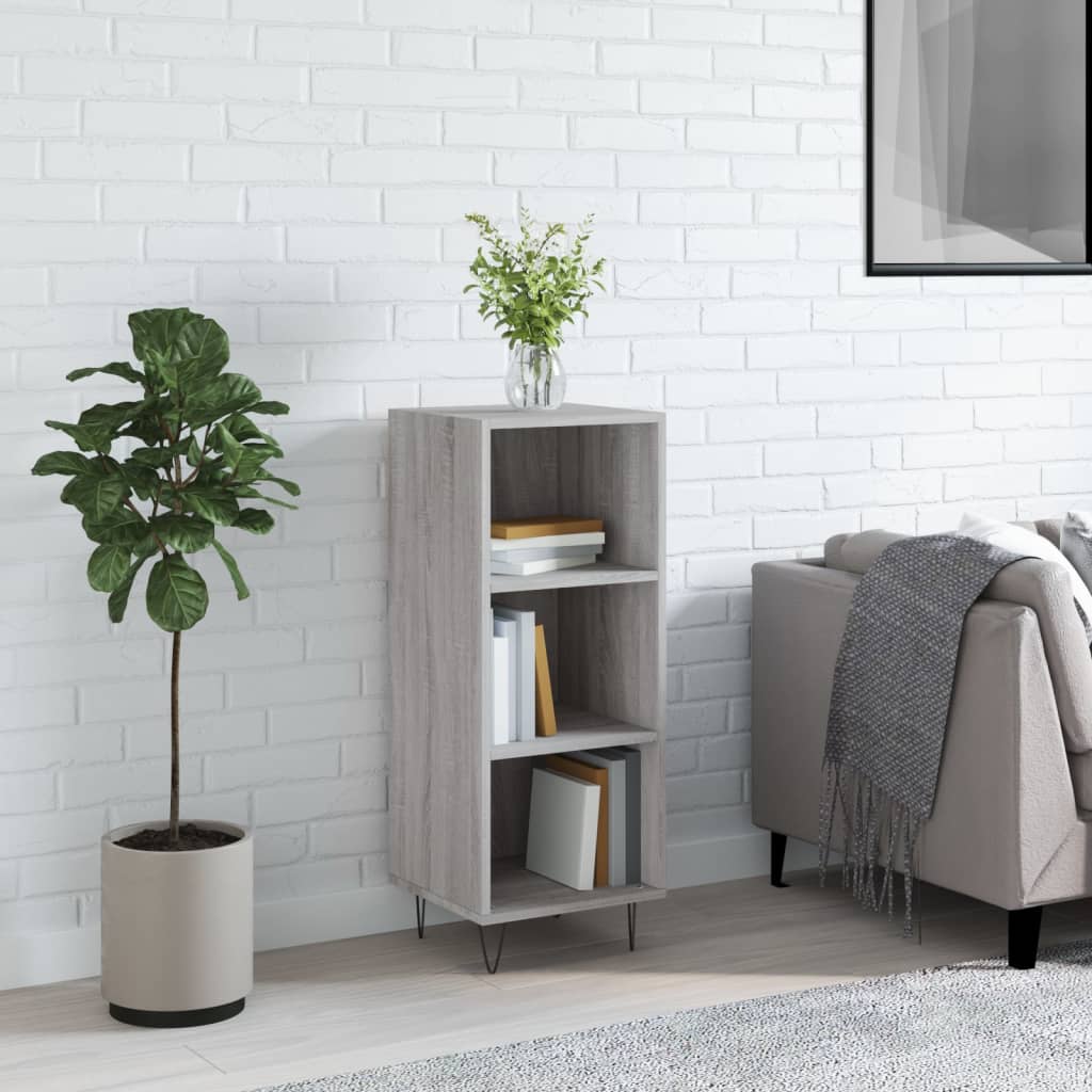 Sideboard Grey Sonoma 34.5x32.5x90 cm Engineered Wood