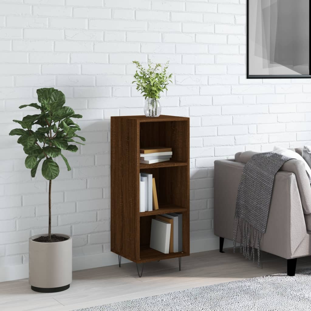 Sideboard Brown Oak 34.5x32.5x90 cm Engineered Wood