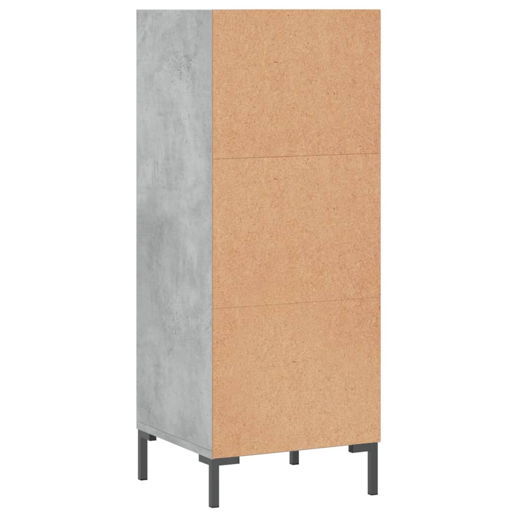 Sideboard Concrete Grey 34.5x32.5x90 cm Engineered Wood