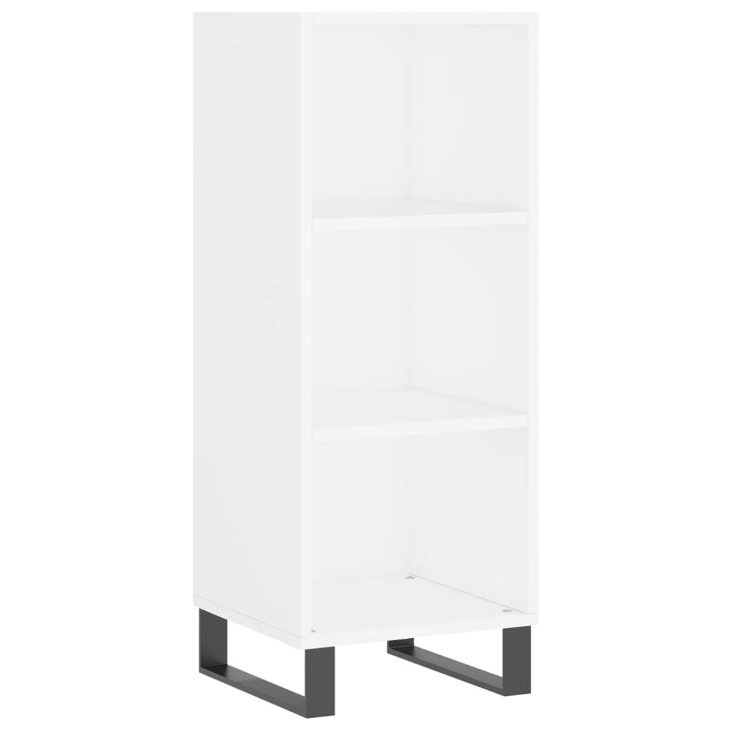 Sideboard White 34.5x32.5x90 cm Engineered Wood