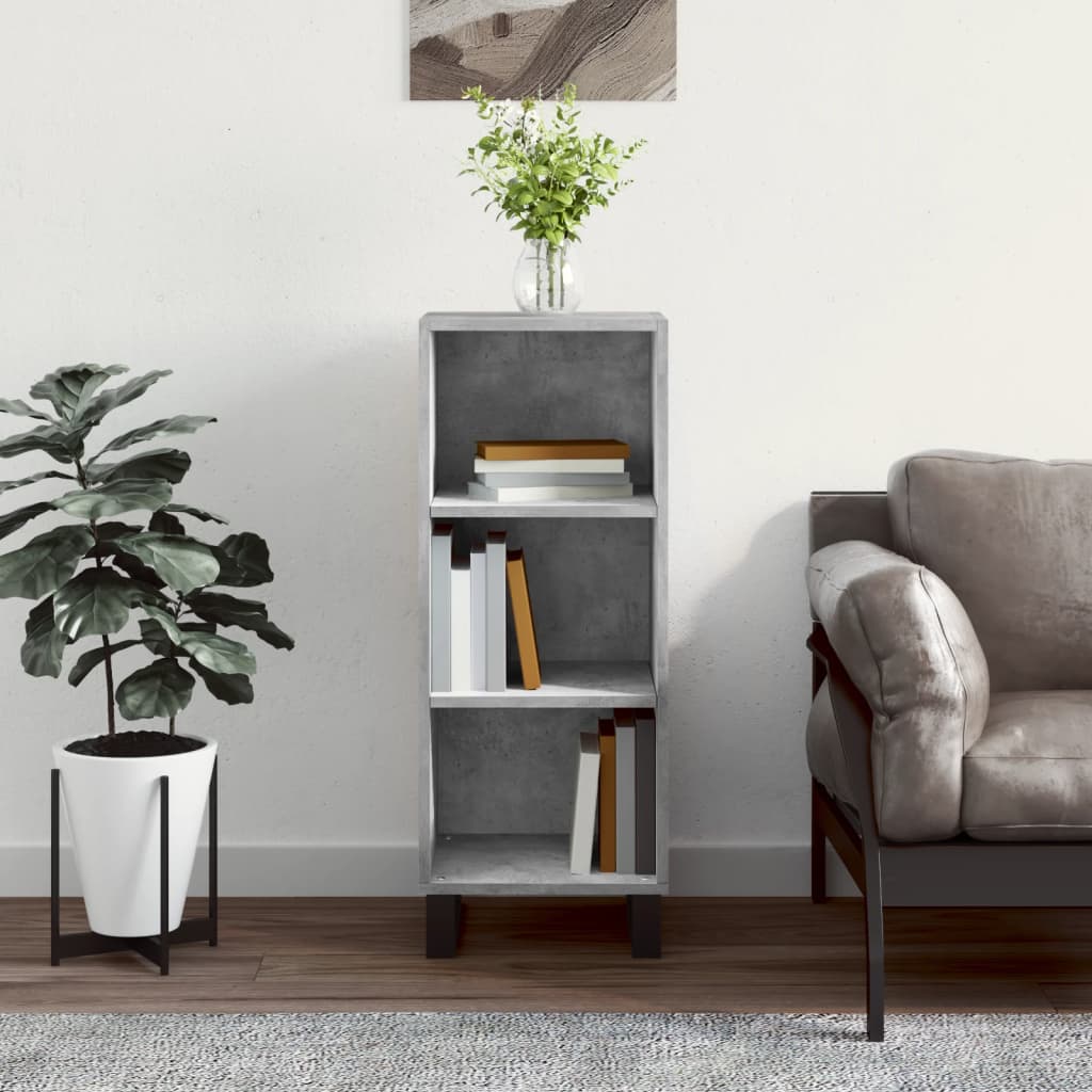 Sideboard Concrete Grey 34.5x32.5x90 cm Engineered Wood