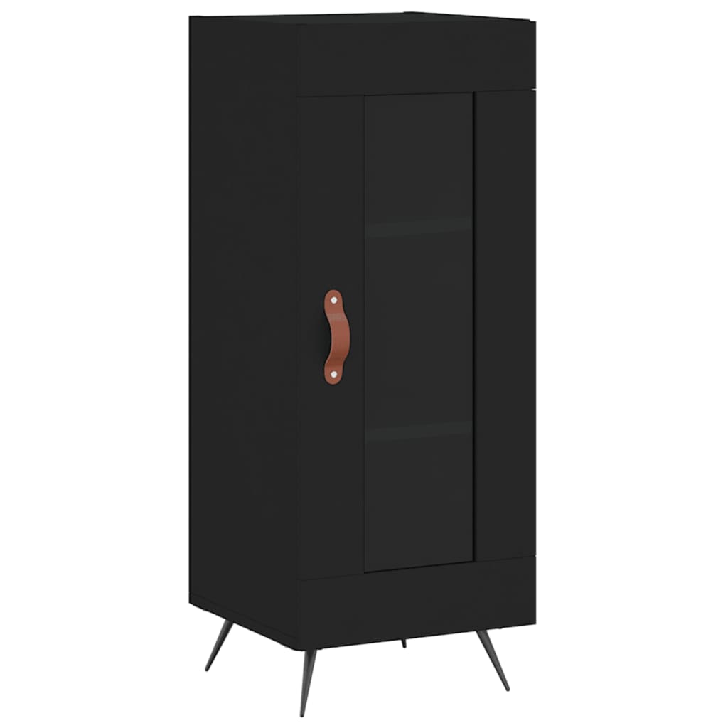 Sideboard Black 34.5x34x90 cm Engineered Wood