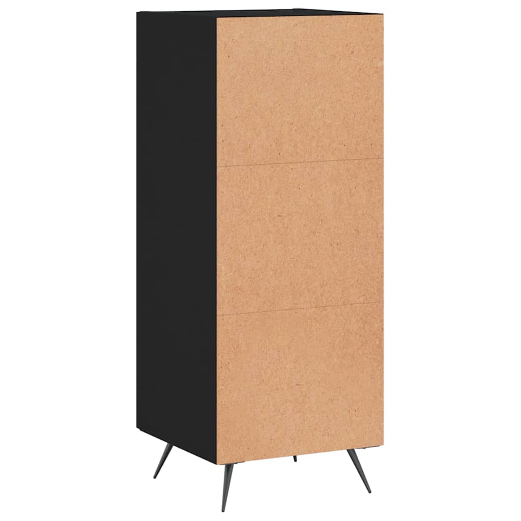 Sideboard Black 34.5x34x90 cm Engineered Wood