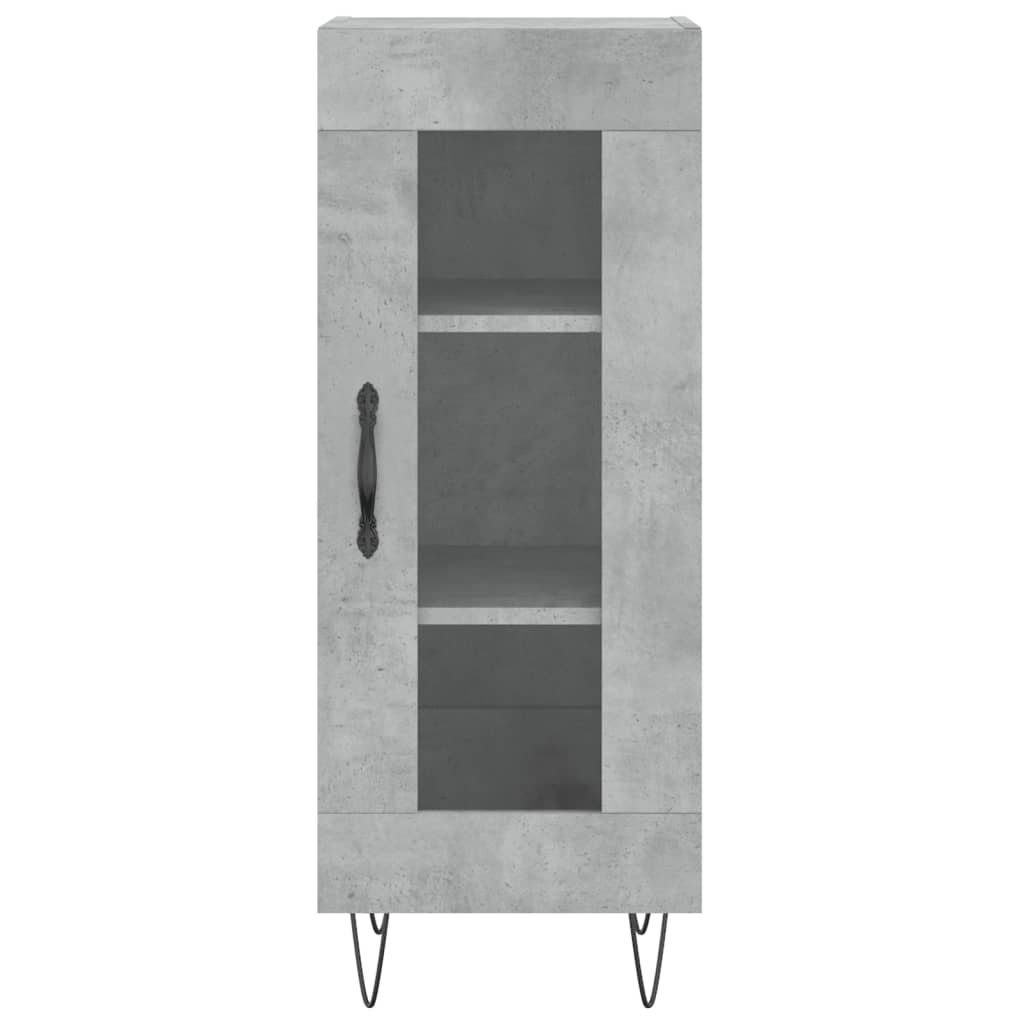 Sideboard Concrete Grey 34.5x34x90 cm Engineered Wood
