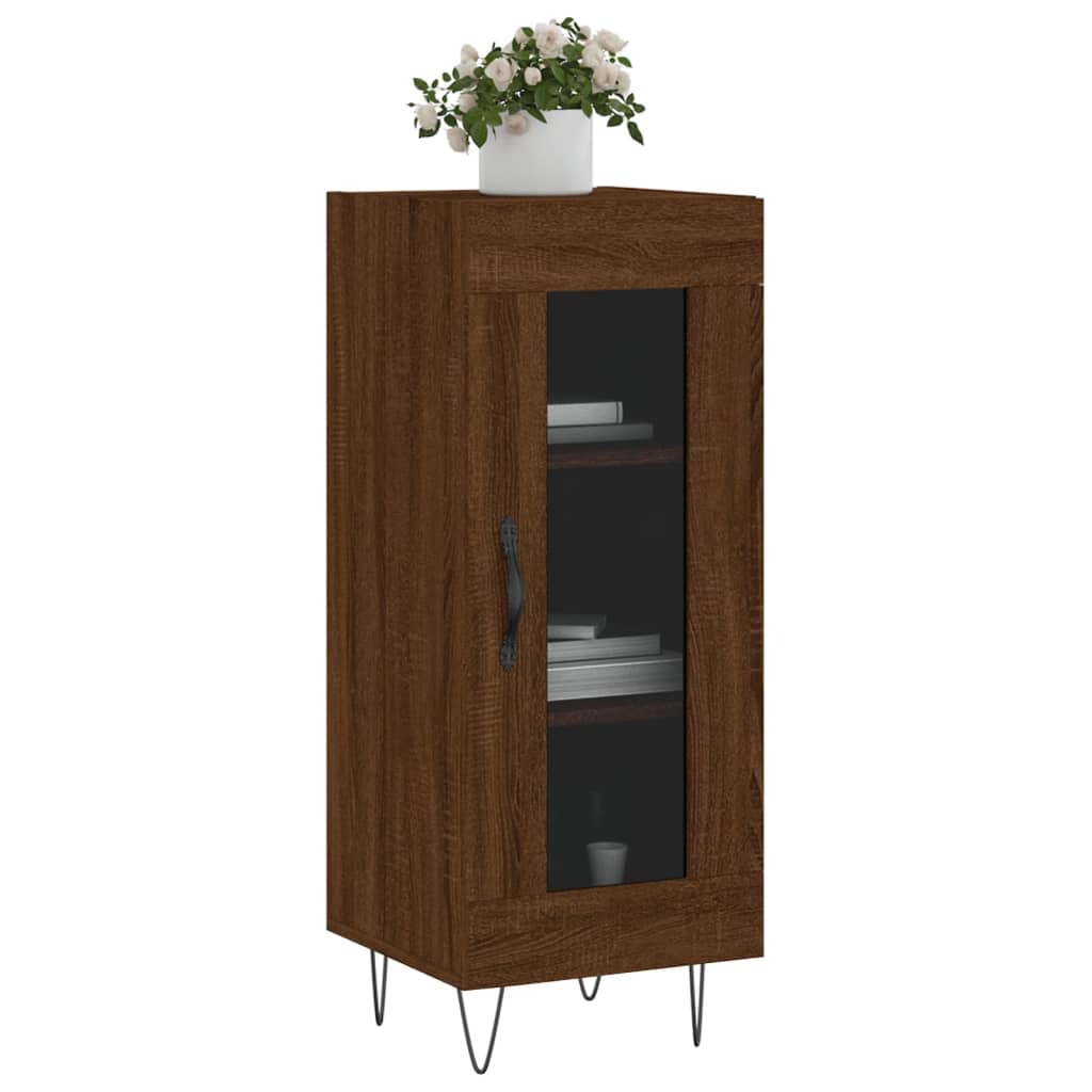 Sideboard Brown Oak 34.5x34x90 cm Engineered Wood