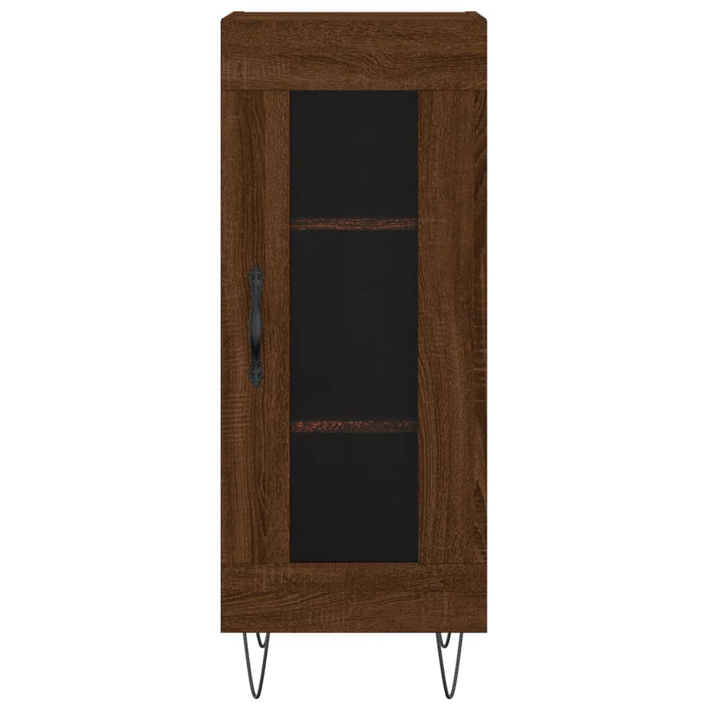 Sideboard Brown Oak 34.5x34x90 cm Engineered Wood