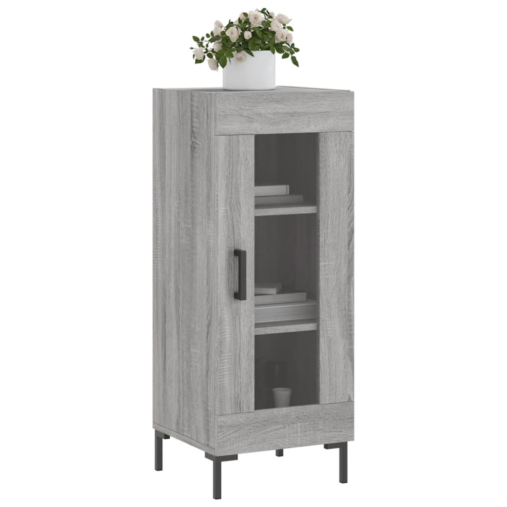 Sideboard Grey Sonoma 34.5x34x90 cm Engineered Wood