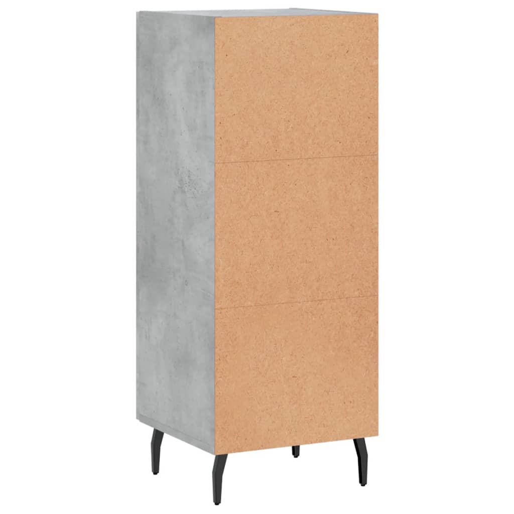 Sideboard Concrete Grey 34.5x34x90 cm Engineered Wood