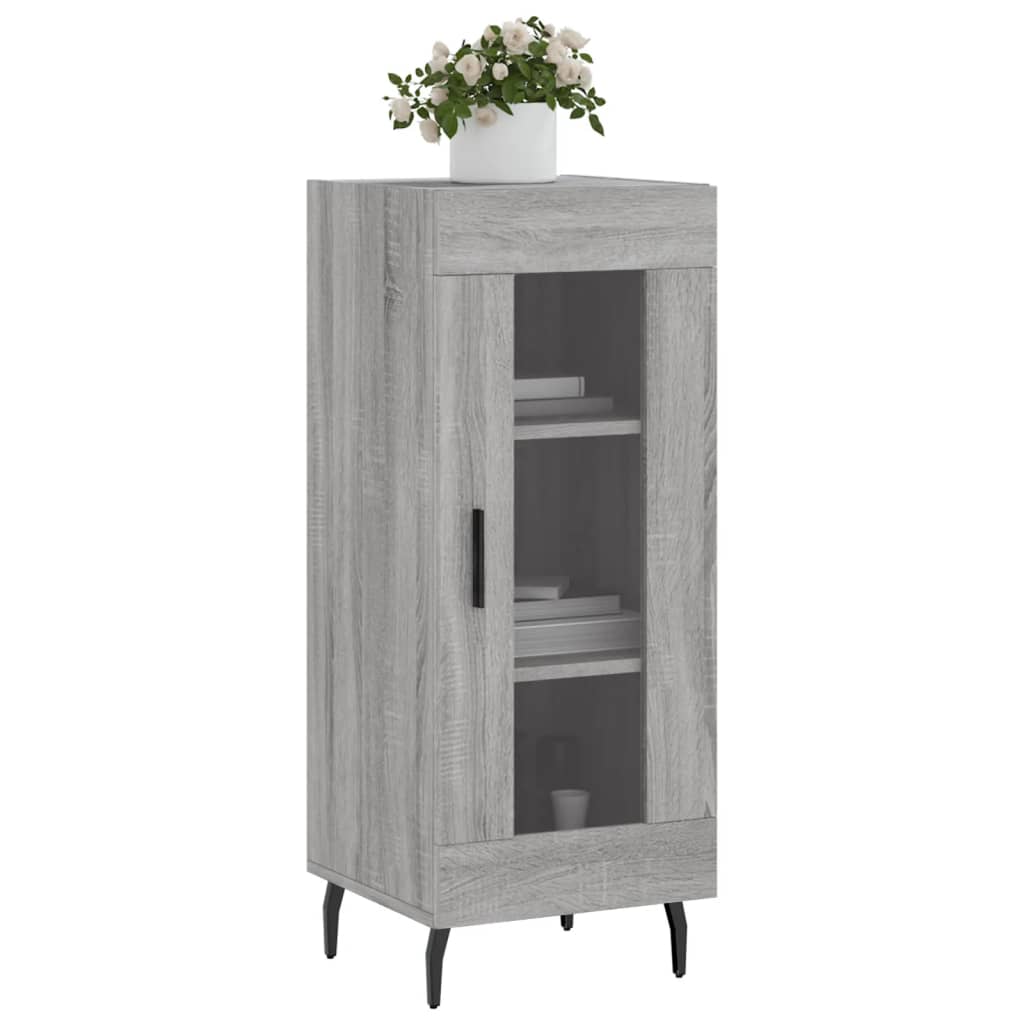 Sideboard Grey Sonoma 34.5x34x90 cm Engineered Wood