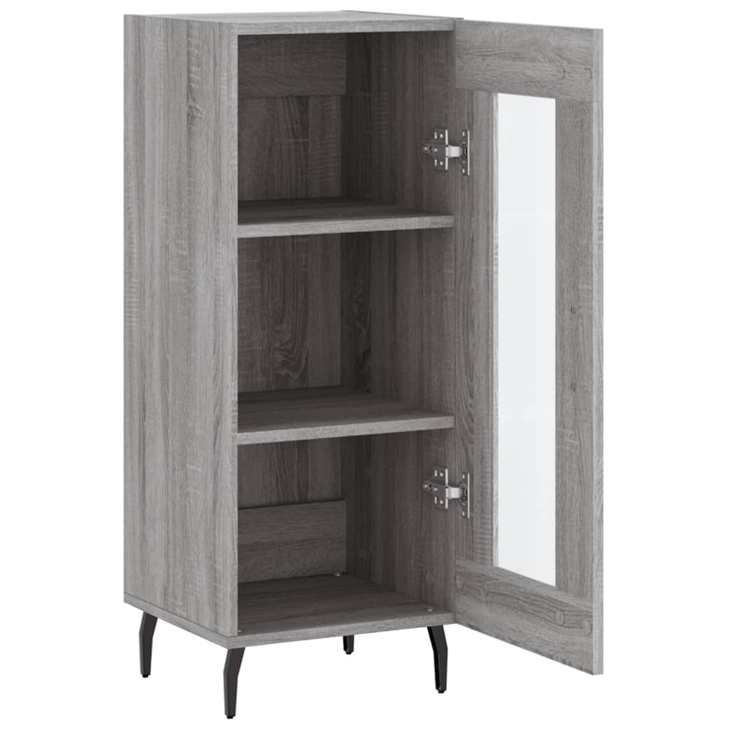 Sideboard Grey Sonoma 34.5x34x90 cm Engineered Wood