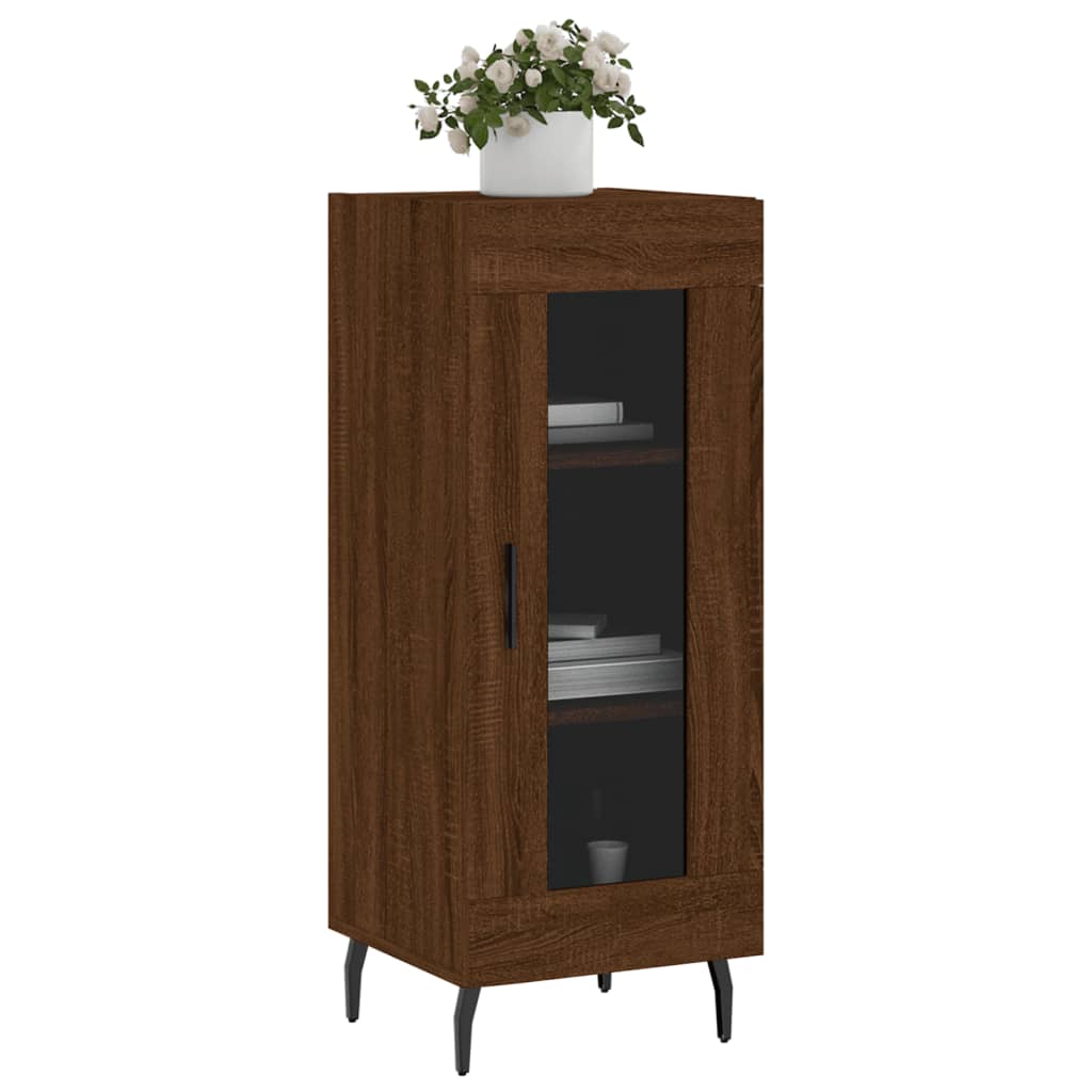 Sideboard Brown Oak 34.5x34x90 cm Engineered Wood