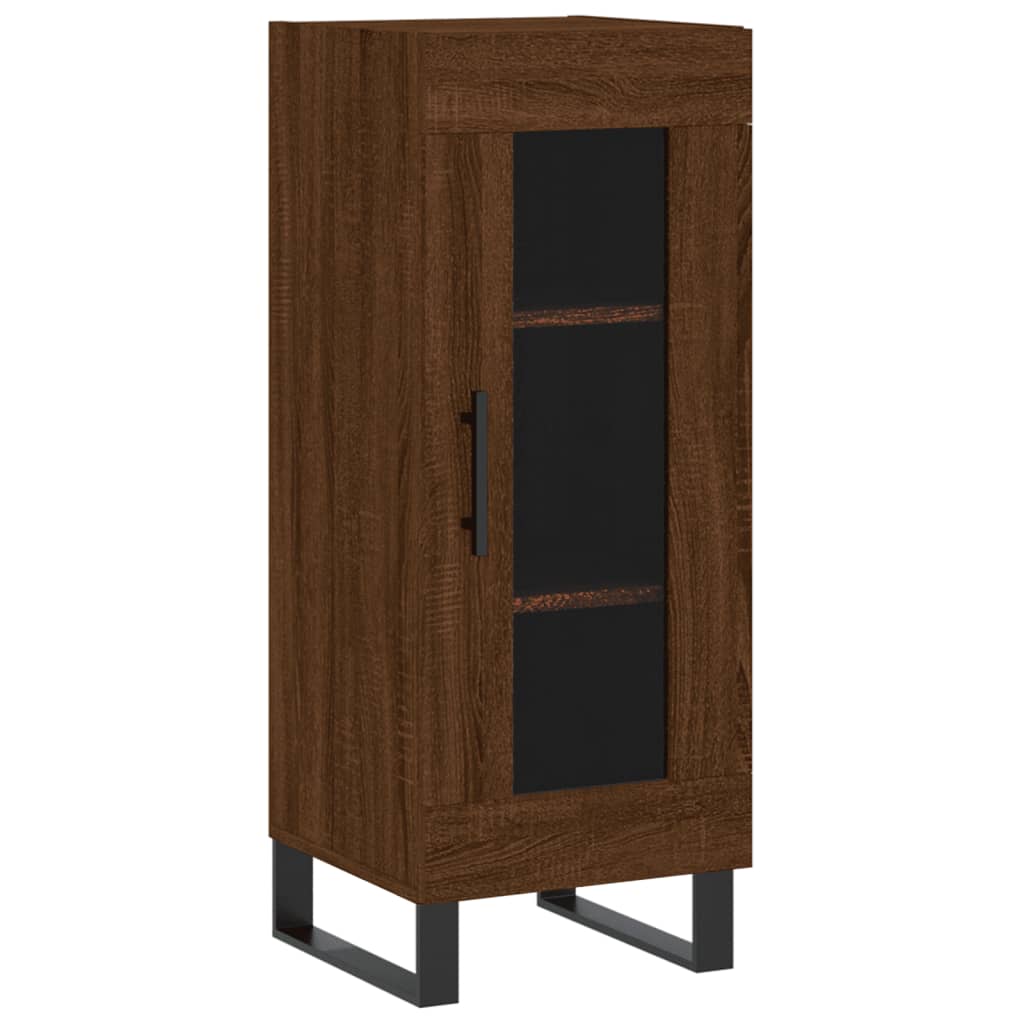 Sideboard Brown Oak 34.5x34x90 cm Engineered Wood