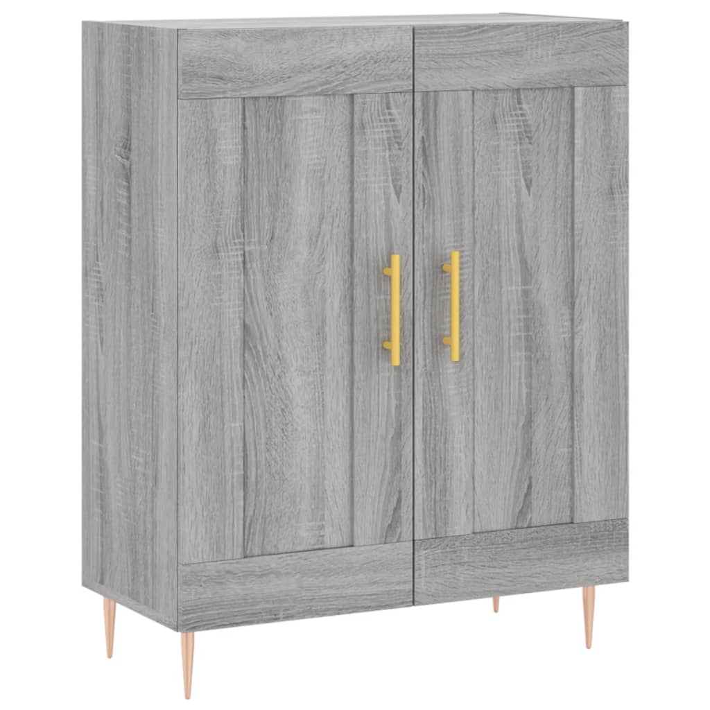 Sideboard Grey Sonoma 69.5x34x90 cm Engineered Wood