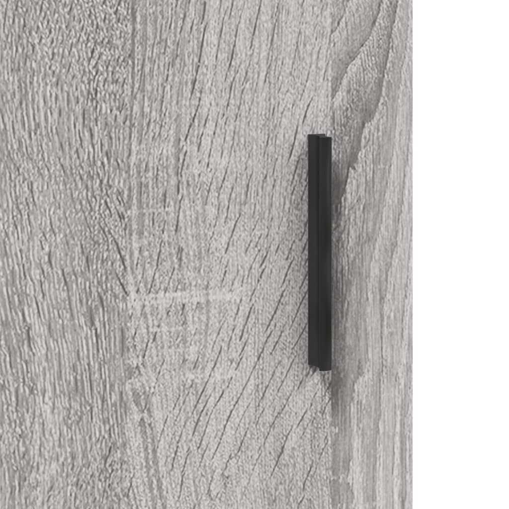 Sideboard Grey Sonoma 69.5x34x90 cm Engineered Wood