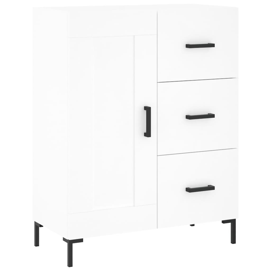 Sideboard White 69.5x34x90 cm Engineered Wood