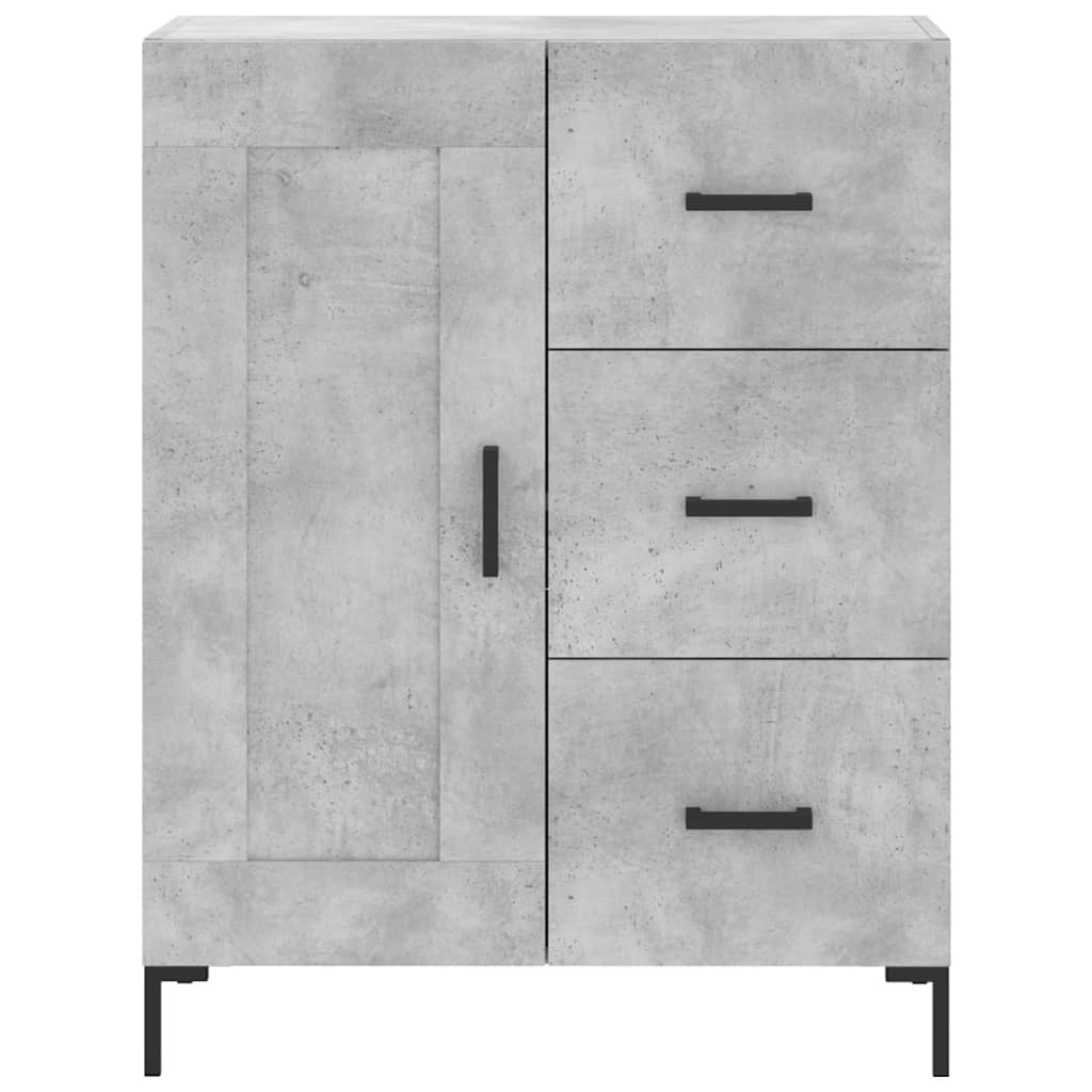 Sideboard Concrete Grey 69.5x34x90 cm Engineered Wood
