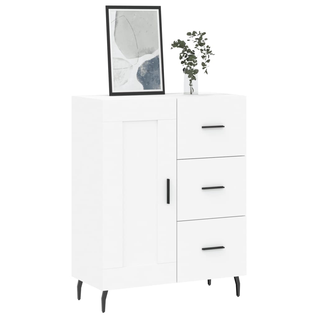 Sideboard White 69.5x34x90 cm Engineered Wood