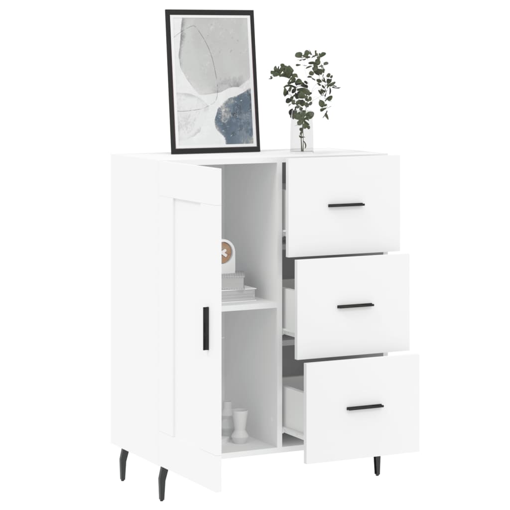 Sideboard White 69.5x34x90 cm Engineered Wood